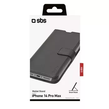 Wallet-Hülle SBS TEBKWALIP1467PK für iPhone 14 Pro Max 17 cm Schwarz