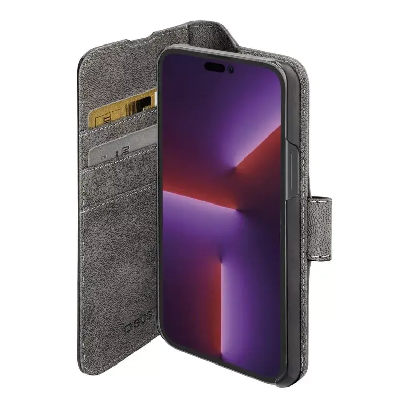 Wallet-Hülle SBS TEBKWALIP1467PK für iPhone 14 Pro Max 17 cm Schwarz