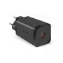 SBS Mobile Ladegerät für Innenräume TETRGAN1C65W – 100–240V, 1x USB-C, schwarz, für Smartphone Tablet Laptop Smartwatch Kopfhörer