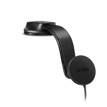 Auto-Wireless-Smartphone-Ladegerät SBS Mobile TESUPPMAG15W21 — 15 W, Zigarettenanzünderbetrieben, schwarz