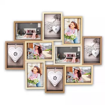 Bilderrahmen-Set ZEP Montreaux 10Q Beige Braun Weiß