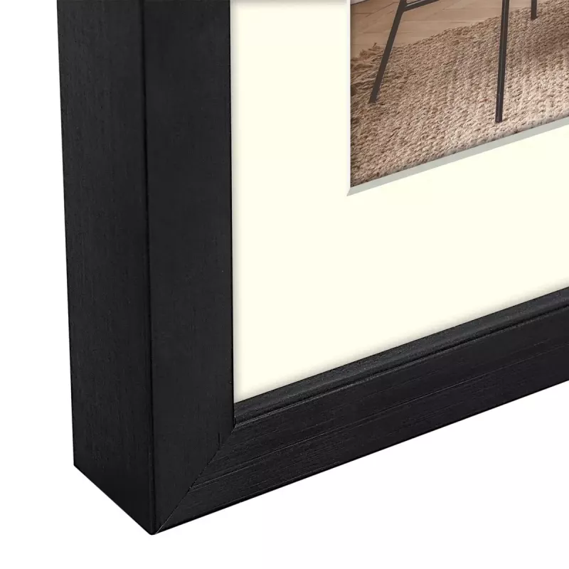 Einzelbilderrahmen ZEP V4568B Schwarz Holz 170x220 mm