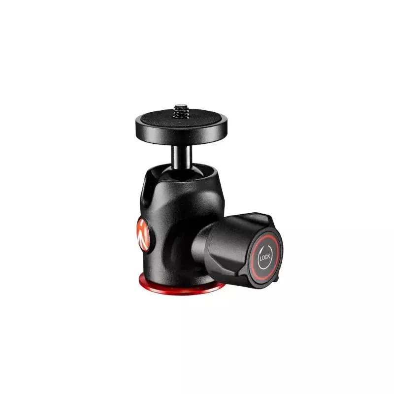 Stativkopf Manfrotto 492 Centre Kugelkopf Schwarz Rot 1/4 Zoll