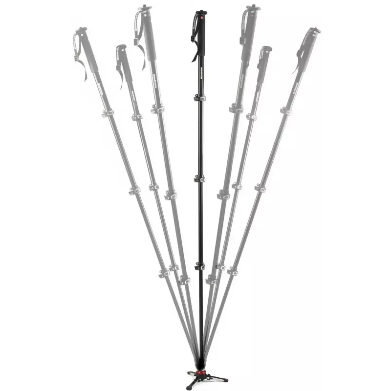 Einbeinstativ Manfrotto MVMXPRO500 Aluminium Schwarz