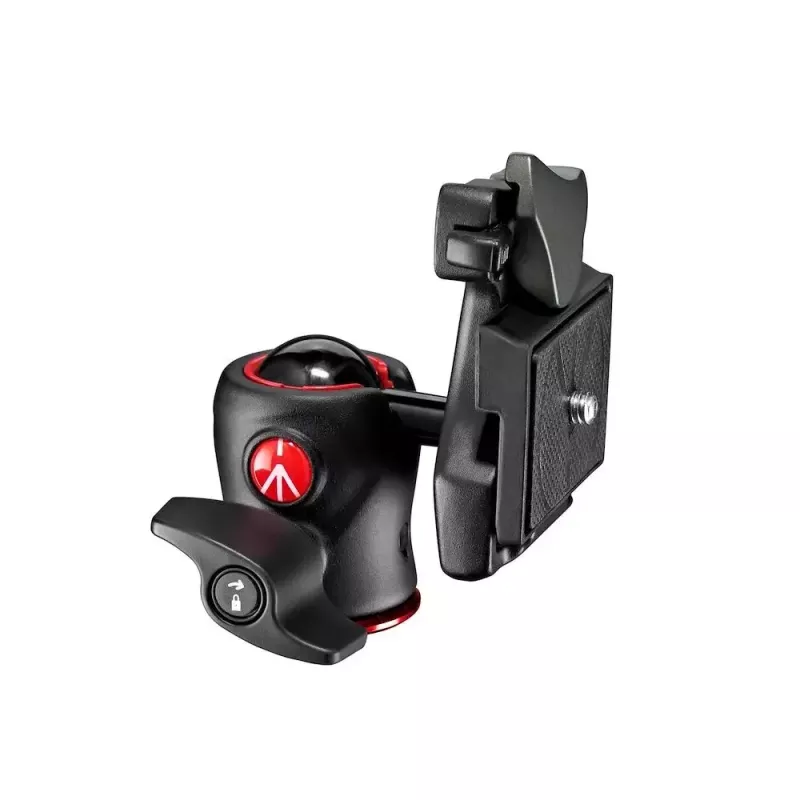 Stativkopf Manfrotto MH490-BH Schwarz Aluminium 1/4 Zoll Kugel Höhe 90 mm Gewicht 190 g