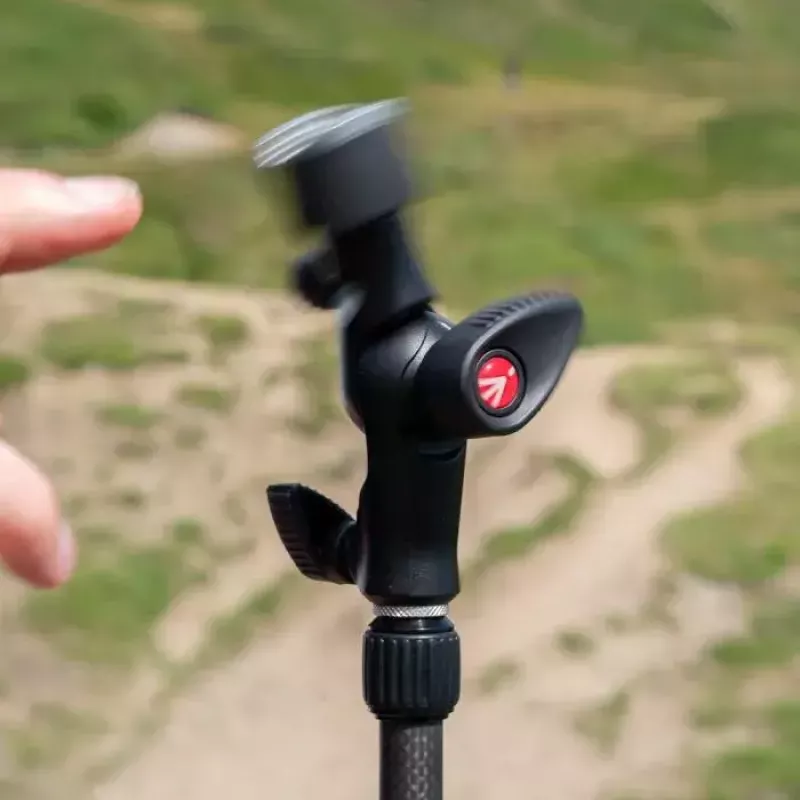Manfrotto MLH1HS-2 Kalt-Schuh-Neigekopf mit Lichtgelenk und Schirmhalterung