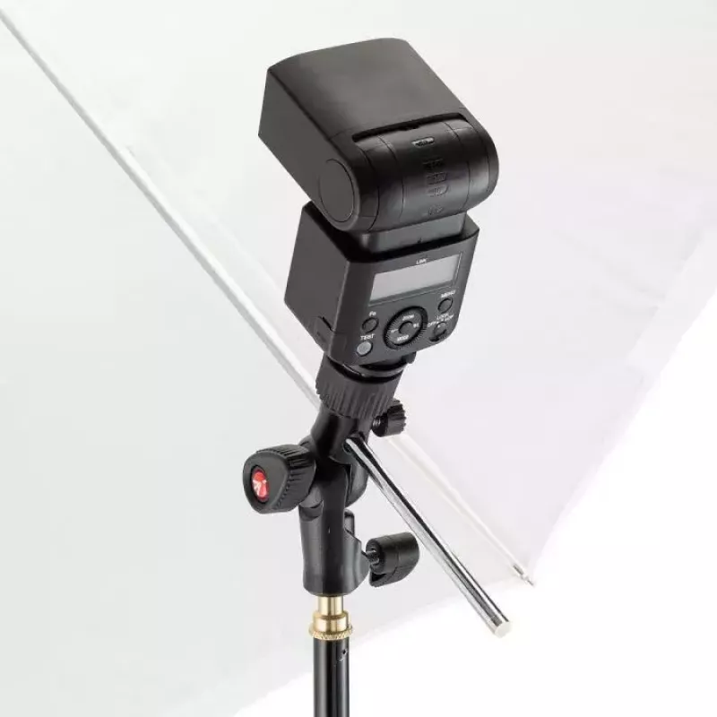 Manfrotto MLH1HS-2 Kalt-Schuh-Neigekopf mit Lichtgelenk und Schirmhalterung