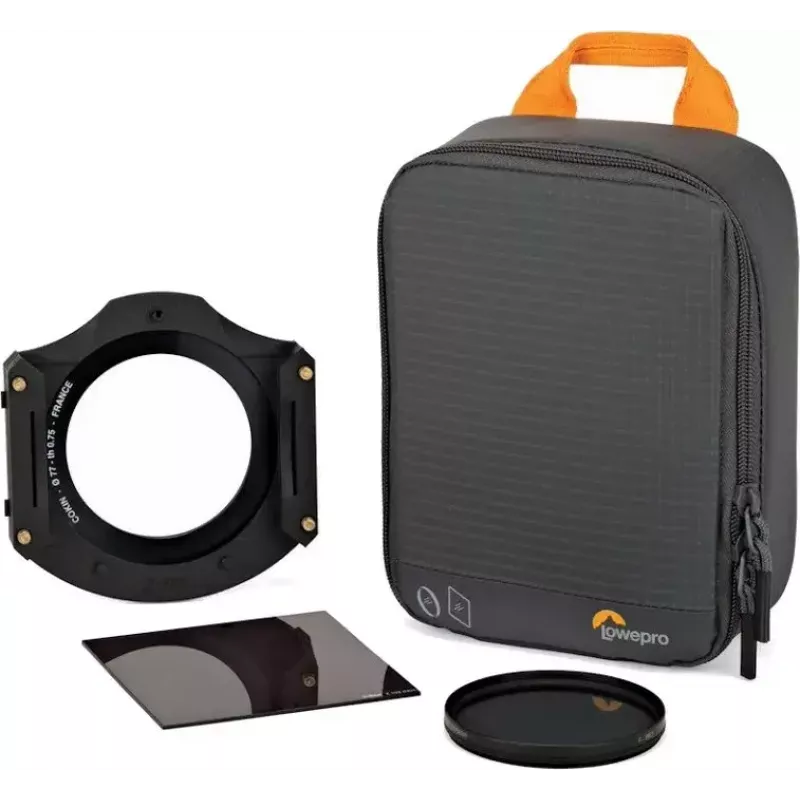 Schutztasche für Filter Lowepro GearUp Filter Pouch 100 grau — kompakte Aufbewahrung für Kamerafilter