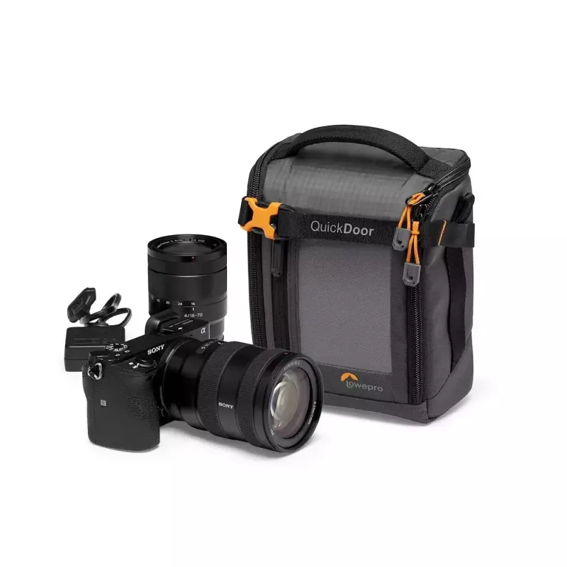 Kompaktes Etui Lowepro GearUp Creator Box M II Schwarz Grau