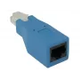 CradlePoint Rollover-Adapter für RJ45, blau – RJ45-auf-RJ45-Konsolenkabel