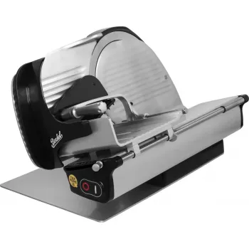 Elektrische Aufschnittmaschine Berkel Homeline HL PLUS 250 schwarz — Berkel Homeline HL PLUS 250, kompakte elektrische Aufschnittmaschine in Schwarz
