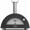 Pizzaofen Alfa Forni Moderno 2 Pizze Hybrid Ardesia Grau – kompakter Tisch-Pizzaofen, 2 Pizzen