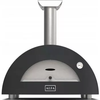 Pizzaofen Alfa Forni Moderno 2 Pizze Hybrid Ardesia Grau – kompakter Tisch-Pizzaofen, 2 Pizzen