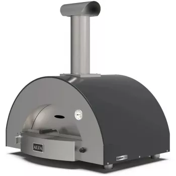 Pizzaofen Alfa Forni Classico 2 Pizze Hybrid Schiefergrau – Kapazität für 2 Pizzen, Hybrid-Brennstoffsystem