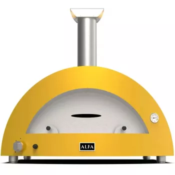 Pizzaofen Alfa Forni Moderno 5 Pizze Hybrid Fire Gelb FXMD-5P-GGIA-DE – Hybrid-Pizzaofen für 5 Pizzen, Outdoor
