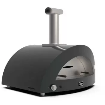 Pizzaofen Alfa Forni Moderno 5 Pizze Hybrid Schiefergrau – 5-Pizza-Kapazität, Hybrid-Brennstoff