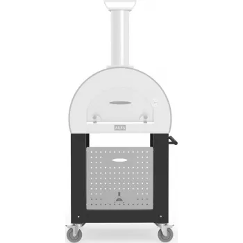 Outdoor Pizzaofen Alfa Forni BF-5MINUTI NER schwarz – kompakter 5-Minuti-Ofen für Holzbacken