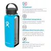 Hydro Flask 32oz Wide Mouth Edelstahl Schwarz W32BTS001