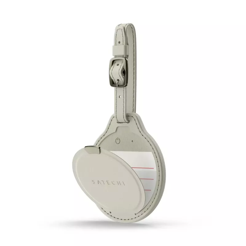 GPS-Gepäcktracker-Karte Satechi ST-LFALTW – sand, Lithium 150 mAh, 73,9 × 83,6 mm, 42 g