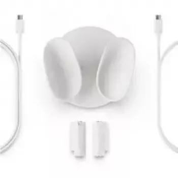 Ladestation für Meta Quest 3 / 3S VR-Zubehör von META — kompakte Ladestation für Headset und Steuergerät