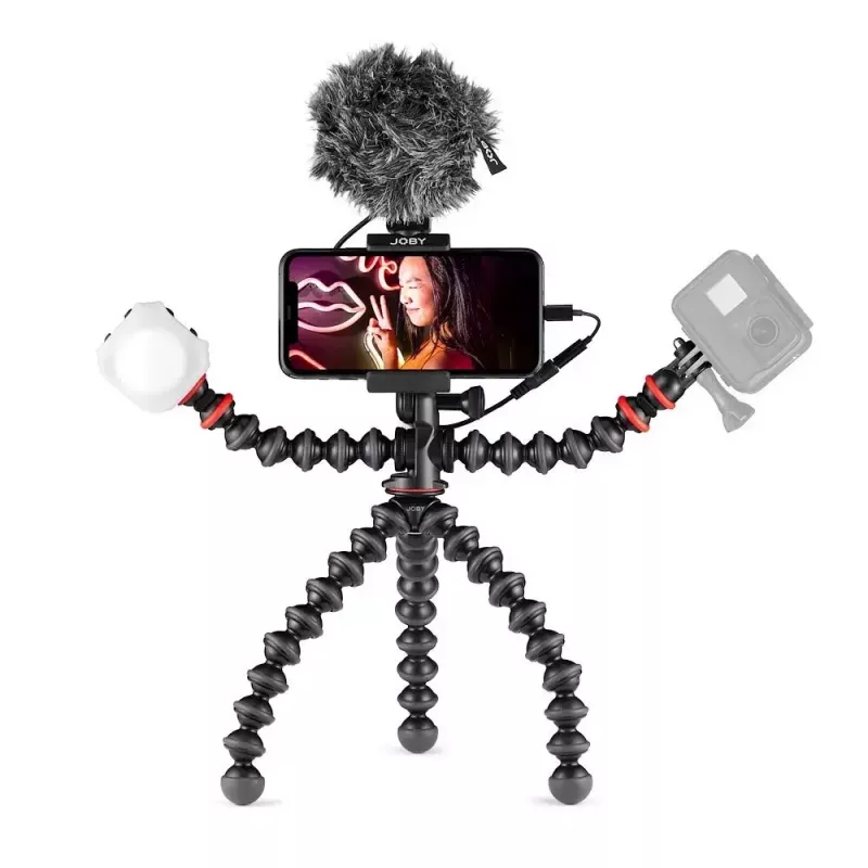 Joby GorillaPod Mobile Vlogging Kit Joby JB01645-BWW 3 Beine 540 g Schwarz Rot