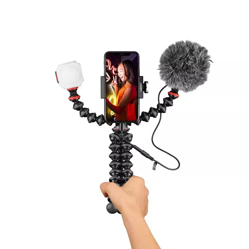 Joby GorillaPod Mobile Vlogging Kit Joby JB01645-BWW 3 Beine 540 g Schwarz Rot