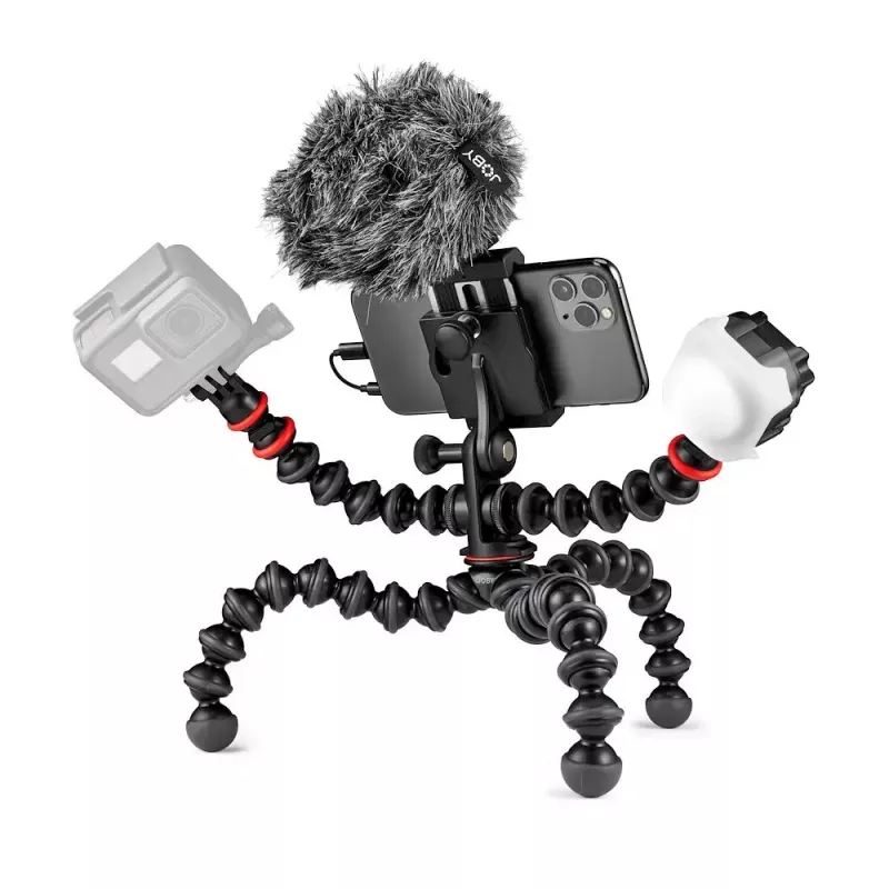 Joby GorillaPod Mobile Vlogging Kit Joby JB01645-BWW 3 Beine 540 g Schwarz Rot