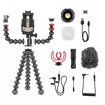 Joby GorillaPod Mobile Vlogging Kit Joby JB01645-BWW 3 Beine 540 g Schwarz Rot