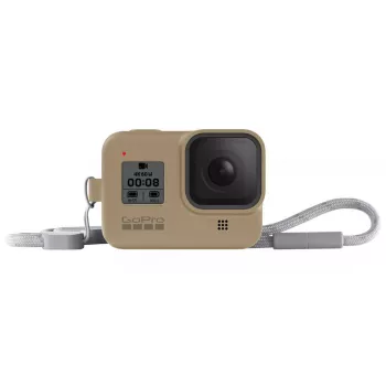 Kameratasche GoPro HERO8 Schwarz Hülle + Trageband Sand