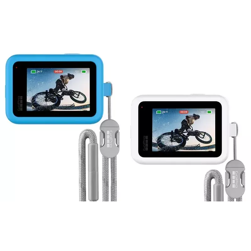 Kamerahülle GoPro Schutzhülle + Umhängeband für HERO12/HERO11/HERO10/HERO9 Schwarz — Silikon, Weiß