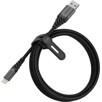 USB-auf-Lightning-Kabel OTTERBOX Premium 2 m – Dark Ash Schwarz, USB-A auf Lightning, langlebiges Laden und Datentransfer