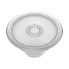 Grip PopSockets PlantCore von Popsockets — universeller Handygriff, grau transluzent, 38,8 × 7,7 mm