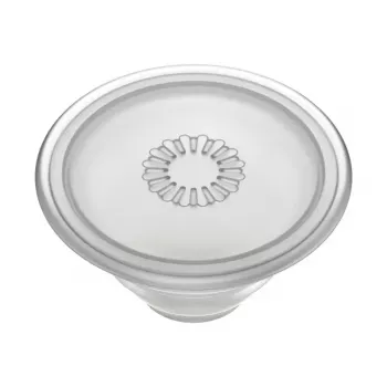 Grip PopSockets PlantCore von Popsockets — universeller Handygriff, grau transluzent, 38,8 × 7,7 mm