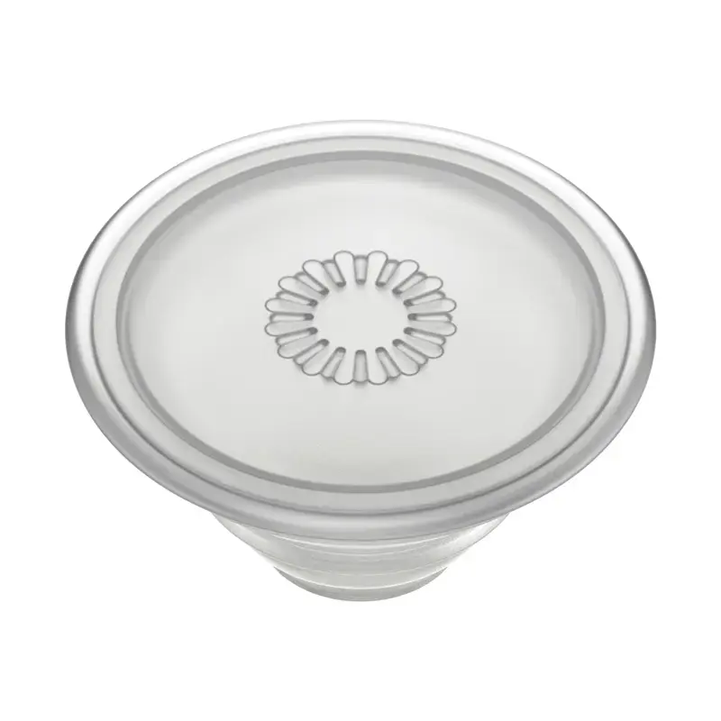Grip PopSockets PlantCore von Popsockets — universeller Handygriff, grau transluzent, 38,8 × 7,7 mm