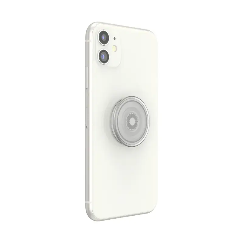 Grip PopSockets PlantCore von Popsockets — universeller Handygriff, grau transluzent, 38,8 × 7,7 mm