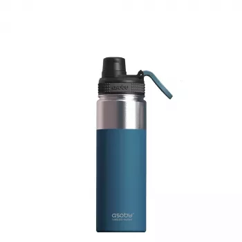 Asobu Alpine Flask 530 ml Edelstahl Blau Wandern