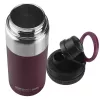 Thermoflasche asobu Alpine Flask Hiking 530 ml Edelstahl Burgunderrot, 235 mm Höhe, 7,6 cm Durchmesser
