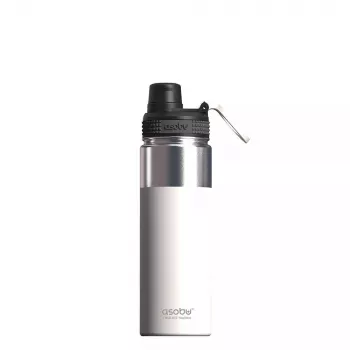 Asobu Alpine Flask 530 ml Edelstahl Weiß Wandern