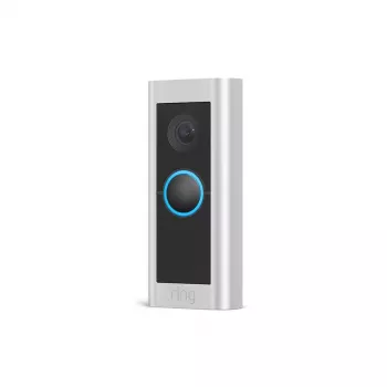 Video-Türklingel RING Video Doorbell Pro 2 Hardwired — Nickel Satin Steel, kabelgebunden, WLAN, 150°×150° Sichtfeld, 16–24 V AC