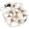 Outdoor-Jute-Lichtkabel NewGarden ALLEGRA GUIRLANDA LUMGASXXOCNW, dekorative Schnur für Gartenbeleuchtung