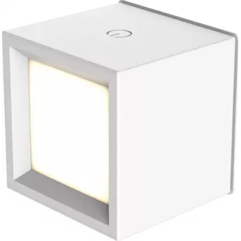 Batteriebetriebene Gartenleuchte für den Außenbereich NewGarden LUMBOX080BXWLNW Weiß