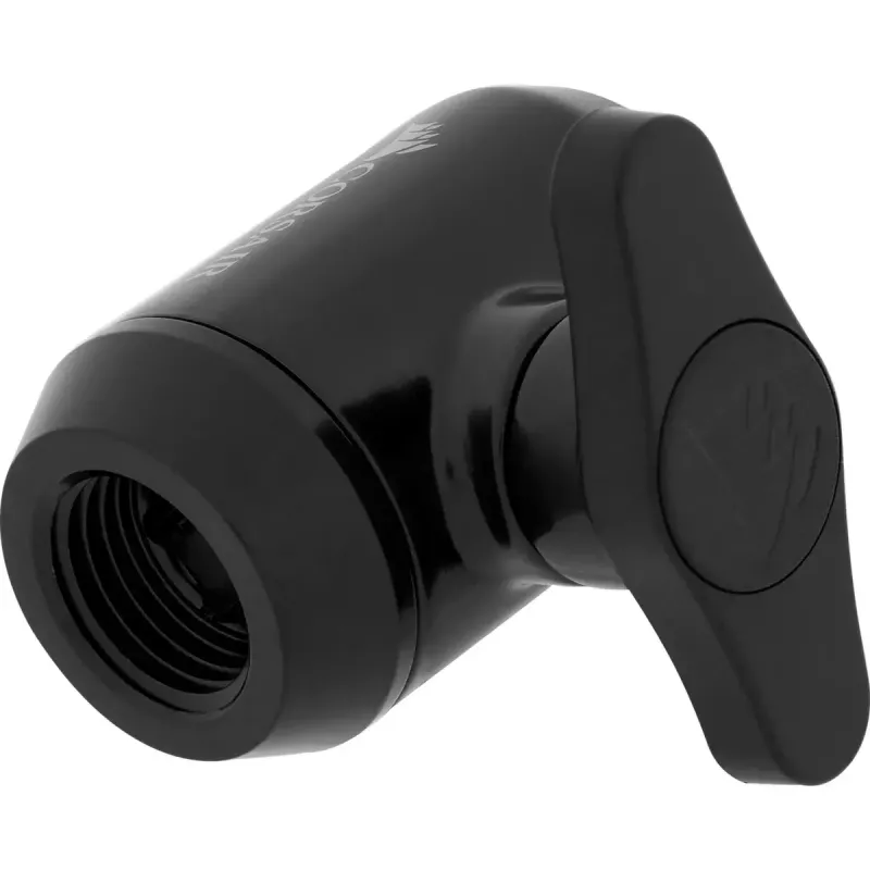 Anschlussstück Corsair CX-9055019-WW Messing Schwarz Kugelventil Flüssigkeitskühlung