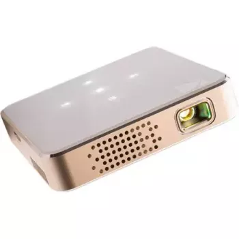 Projektor Kodak Luma 150 Wi‑Fi Weiß‑Gold, tragbarer LED-Pico-Projektor mit drahtloser Konnektivität