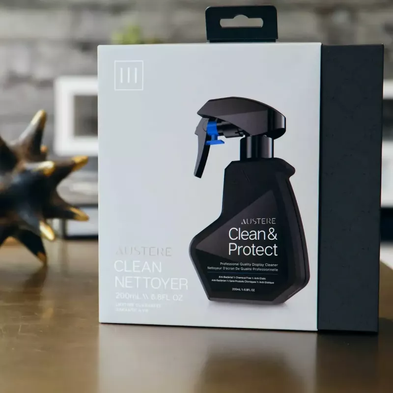 ASTAR Austere III Series Clean & Protect Bildschirmreinigungsset 200 ml mit beidseitigem Tuch