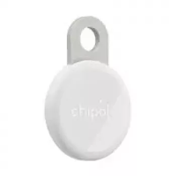 Bluetooth-Tracker Chipolo LOOP CH-RSO001, weiß – Schlüssel- und Gegenstandsfinder, austauschbare Batterie