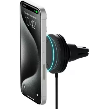 Kabellose Autolüftungshalterung iOttie Velox Qi2 MagSafe — VLXWCG212, magnetisches kabelloses Qi2-Laden für kompatible iPhone-Modelle