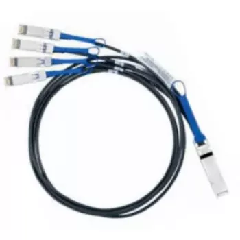 Nvidia MC2609130-001 InfiniBand/Glasfaserkabel 1 m QSFP 4x SFP+ Schwarz