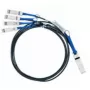 Nvidia MC2609130-001 InfiniBand/Glasfaserkabel 1 m QSFP 4x SFP+ Schwarz