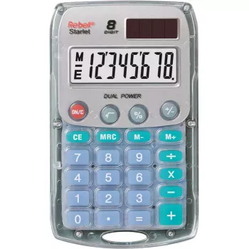 Basic-Taschenrechner Rebell Starlet Pocket Transparent