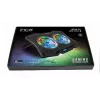 Laptop-Kühlpad INCA INC-606TGS für Bildschirme bis 45,7 cm (18 Zoll), 2 Lüfter 11,5 cm, USB-betrieben, schwarz